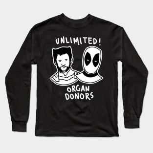 Unlimited Organ Donors Funny Long Sleeve T-Shirt